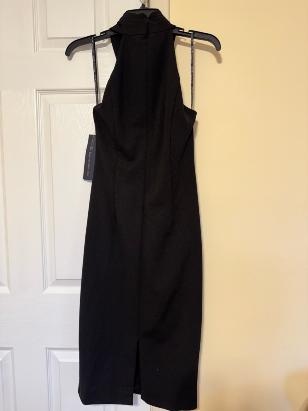 RACHEL Rachel Roy Black Halter Midi Dress